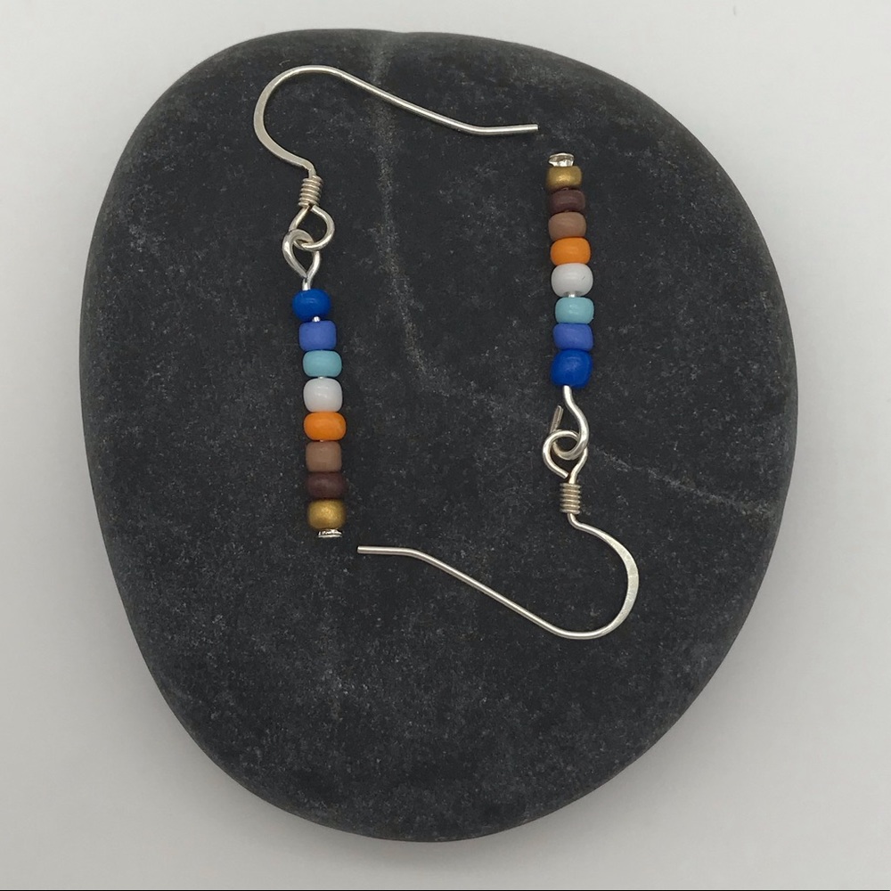 Boho Lightweight Colorful Dangle Earrings - Picture 3 of 3